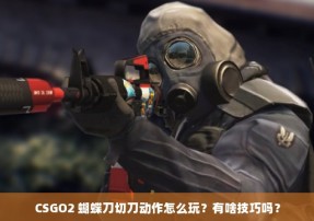 CSGO2 蝴蝶刀切刀动作怎么玩？有啥技巧吗？