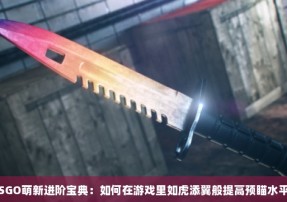 CSGO萌新进阶宝典：如何在游戏里如虎添翼般提高预瞄水平？