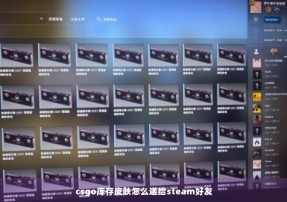 csgo库存皮肤怎么送给steam好友