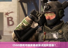 CSGO游戏对战武器皮肤该如何替换？