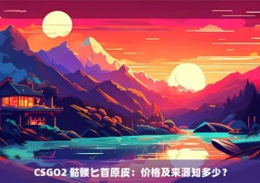 CSGO2 骷髅匕首原皮：价格及来源知多少？