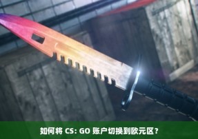 如何将 CS: GO 账户切换到欧元区？