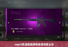 csgo2无法验证游戏会话该怎么办