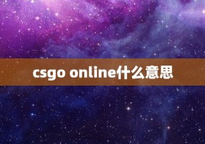 csgo online什么意思