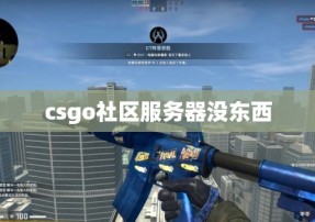 csgo社区服务器没东西