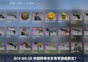 《CS:GO 2》中如何将中文名字改成英文？