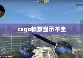 csgo帧数显示不全