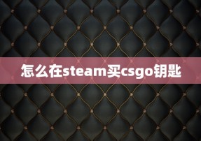 怎么在steam买csgo钥匙