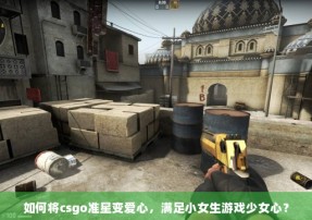 如何将csgo准星变爱心，满足小女生游戏少女心？