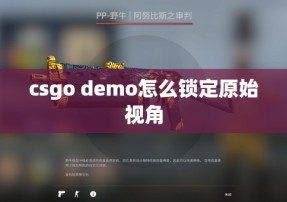 csgo demo怎么锁定原始视角