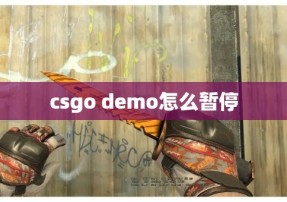 csgo demo怎么暂停