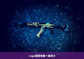 csgo视野范围一般多少