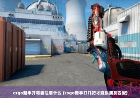 csgo新手开箱要注意什么 (csgo新手打几把才能跟朋友匹配)