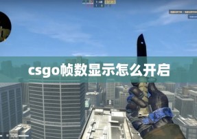 csgo帧数显示怎么开启