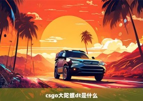 csgo大陀螺dt是什么