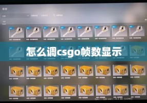 怎么调csgo帧数显示