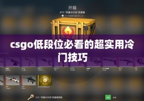 csgo低段位必看的超实用冷门技巧