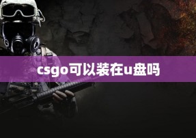 csgo可以装在u盘吗