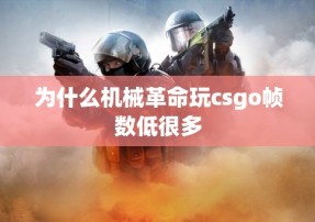 为什么机械革命玩csgo帧数低很多