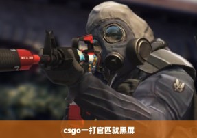 csgo一打官匹就黑屏