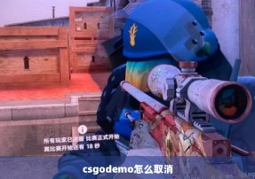 csgodemo怎么取消