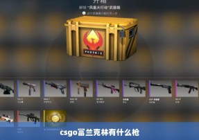 csgo富兰克林有什么枪