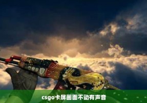 csgo卡屏画面不动有声音