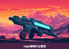 csgo掉帧什么情况