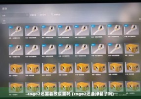 csgo2还需要改设置吗 (csgo2还会掉箱子吗)