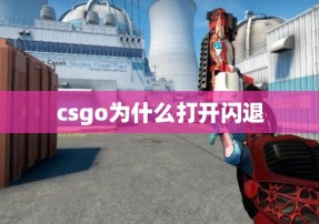 csgo为什么打开闪退