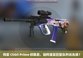 购买 CSGO Prime 权限后，如何提高匹配队列优先级？