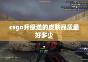 csgo升级送的皮肤品质最好多少