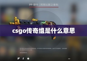 csgo传奇组是什么意思