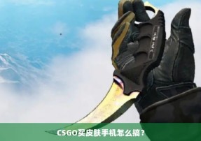 CSGO买皮肤手机怎么搞？