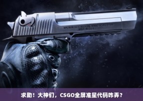 求助！大神们，CSGO全屏准星代码咋弄？