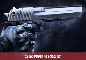 CSGO阿罗哈479怎么做？