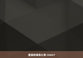 便宜的蓝色匕首 CSGO？