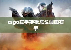 csgo左手持枪怎么调回右手