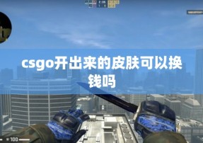 csgo开出来的皮肤可以换钱吗