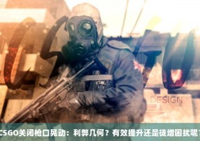 CSGO关闭枪口晃动：利弊几何？有效提升还是徒增困扰呢？