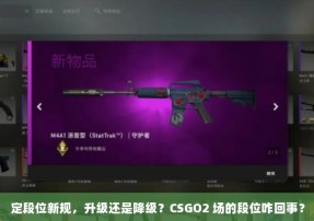 定段位新规，升级还是降级？CSGO2 场的段位咋回事？