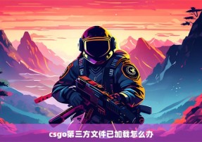 csgo第三方文件已加载怎么办