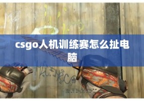 csgo人机训练赛怎么扯电脑