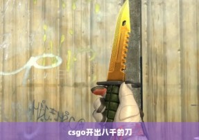 csgo开出八千的刀