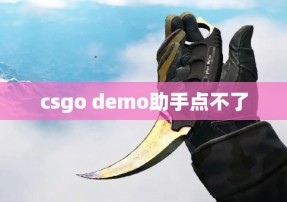 csgo demo助手点不了