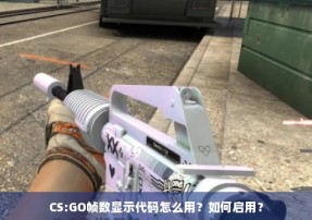 CS:GO帧数显示代码怎么用？如何启用？