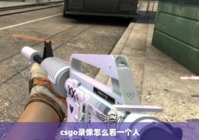 csgo录像怎么看一个人