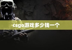 csgo游戏多少钱一个