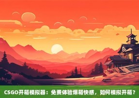 CSGO开箱模拟器：免费体验爆箱快感，如何模拟开箱？