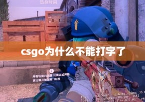 csgo为什么不能打字了